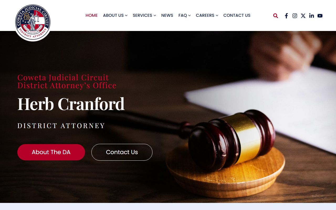 Troup County criminal court records Coweta Judicial Circuit District Attorney site