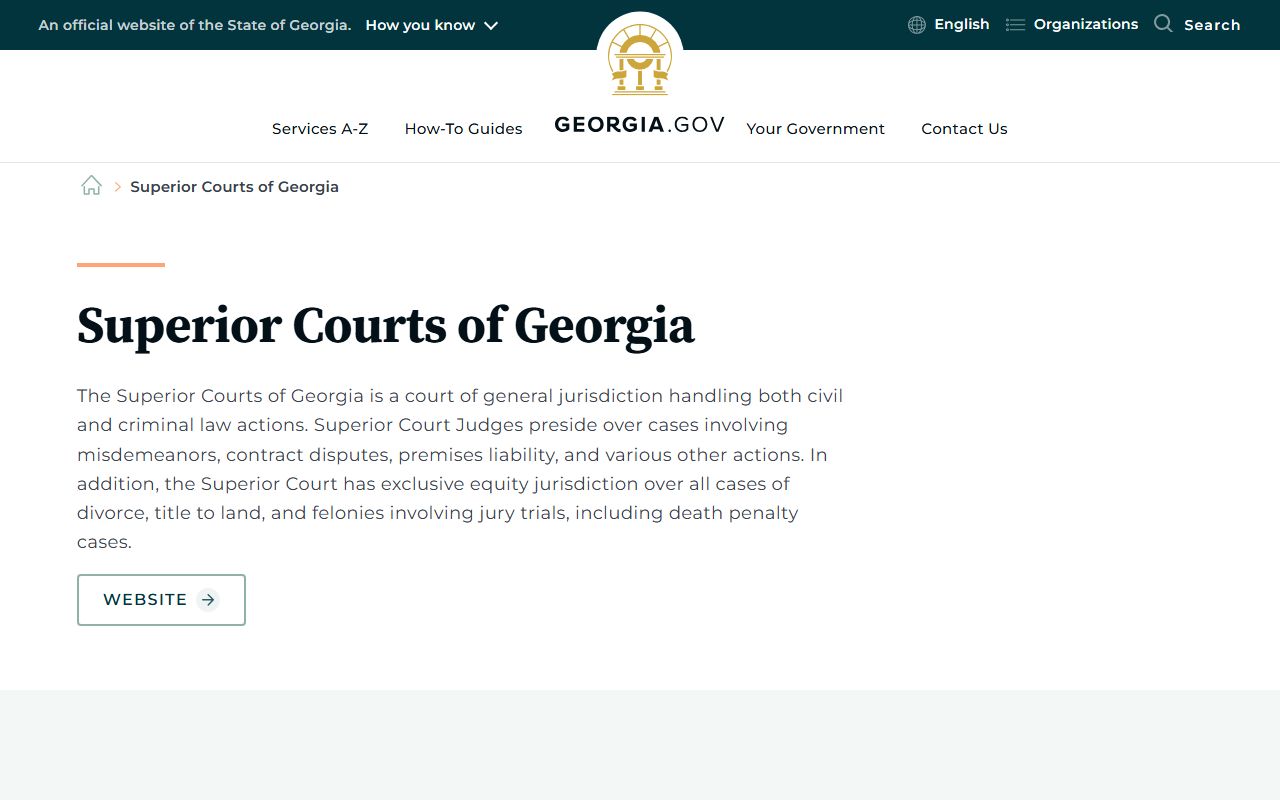 Troup County Superior Court Georgia.gov overview