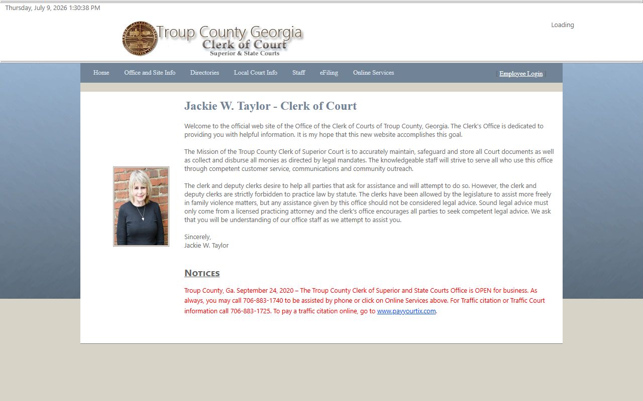 Troup County clerk court records website