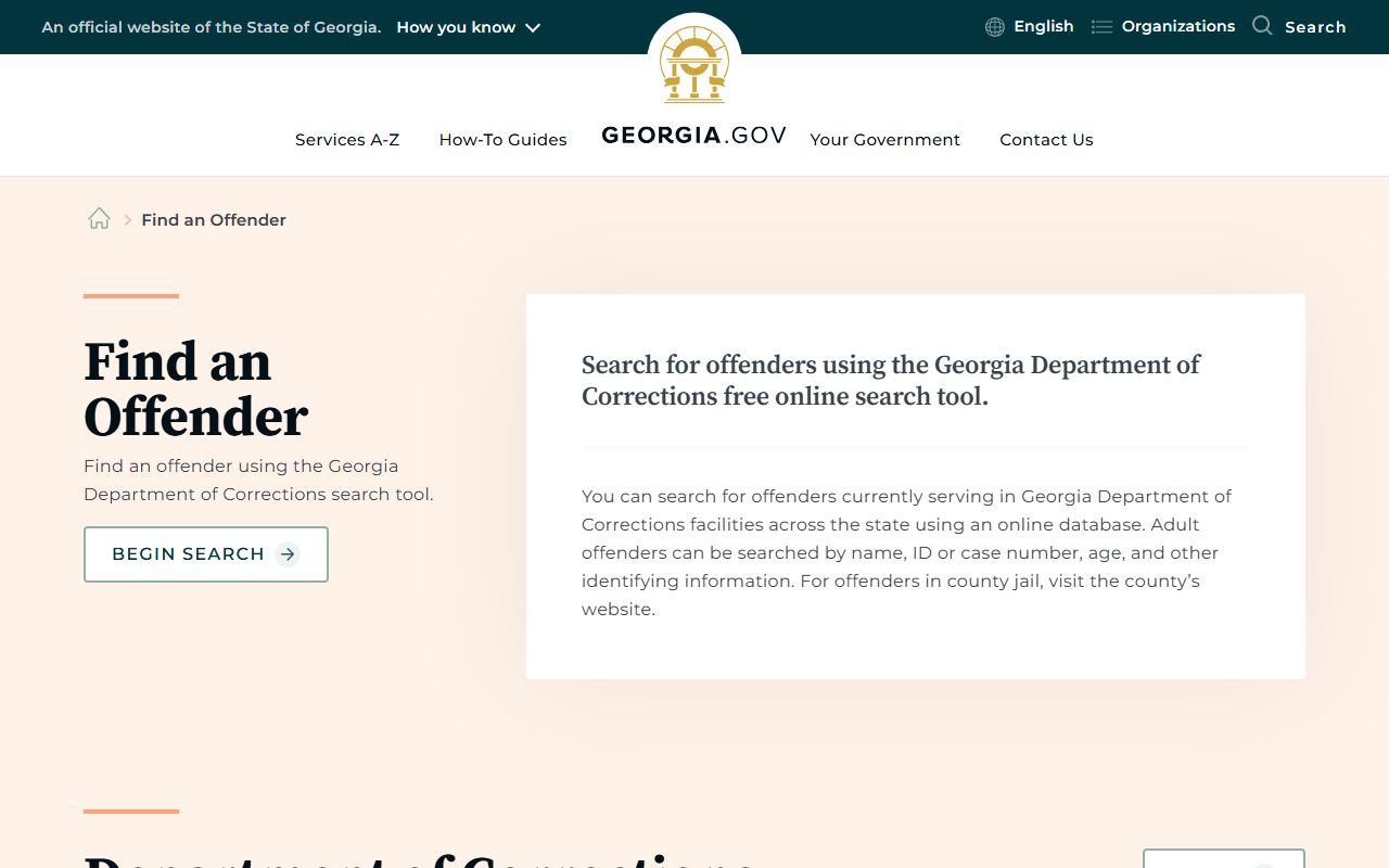 Troup County inmate search Georgia offender lookup explanation